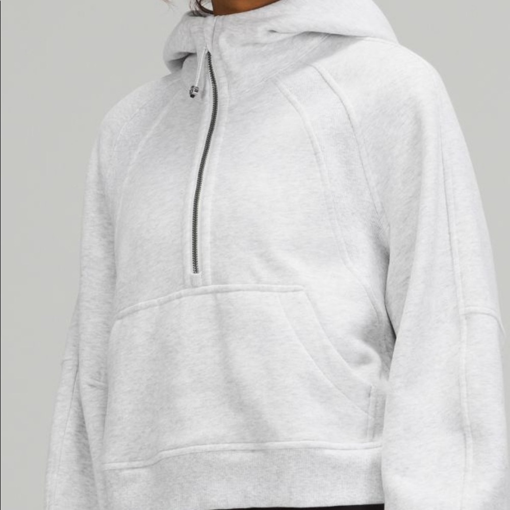 Lululemon grey oversized suba 1/2 zip